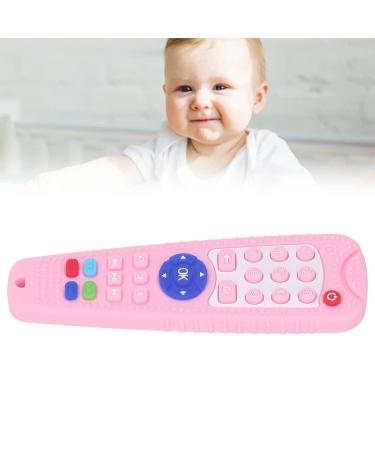 Soft Silicone Teether Toy for Babies - Pink Remote Control Design for Safe Gum Relief - Buy Online on SooperMarket.com