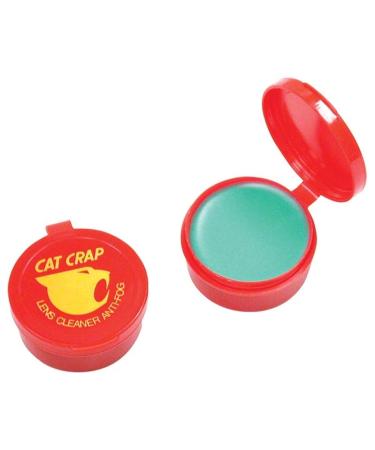 EK USA, Cat Crap, Anti-Fog Lens Cleaner Balm, Safe on All Lenses, Eyeglasses, Goggles, and Camera Lenses - 0.5 Ounce Balm Cleaner