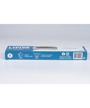 LIVIVA Low Carb High Protein KETO Fettuccine Noodle Pasta 2 Pk 135 g Protein per Box with Pea Protein & Konjac Flour - 8g Net Carbs Diabetic-Friendly - Ready to Eat in 3 4 mins - Healthy Al Dente Pasta Pack of 2 - Fettuccine 225 g (Pack of 2) - Buy Online on SooperMarket.com