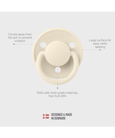 Buy BIBSE de Lux BPA-Free Cherry Shape Silicone Pacifier 2-Pack (0-36 Months) - Made in Denmark - Chamomile Lawn Mauve - Buy Online on SooperMarket.com