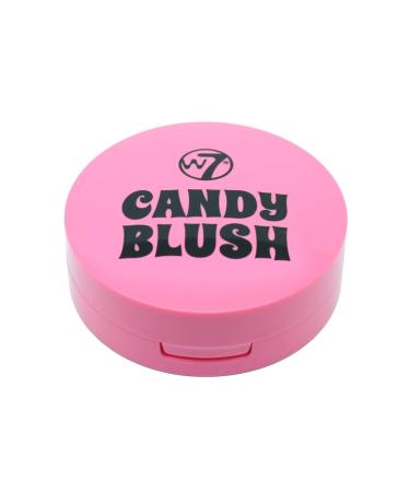 W7 Candy Blush Blusher - Long-Lasting  Pigmented Powder Compact: Angel Dust - Cruelty Free  Vegan Face Makeup