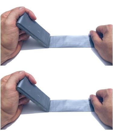 RediTape Travel Size Silver Duct Tape 2-Pack - Pocket Size Flat Thin Mini Roll - 1.88 inch x 5 Yards - Repairs Outdoors Emergency Crafts [Twin Silver] - Buy Online on SooperMarket.com
