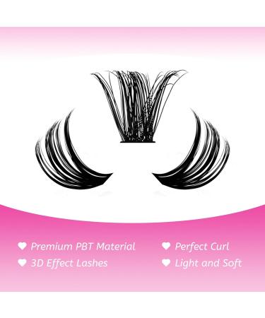 Fadlash 60D Cluster Eyelash Extensions - DIY 0.07 C Curl 12-18mm 200PCS for Home Use - Buy Online on SooperMarket.com