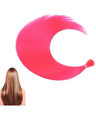 prinfantasy Hair Extensions Synthetic Hairpieces Straight Hair Accessories for Women Girls Pink BZ263 GBBZ263 16 inch