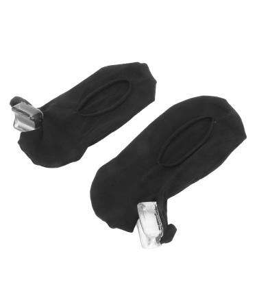 Toe Separator Socks Bunion Relief Socks Elastic for Travel (Black)