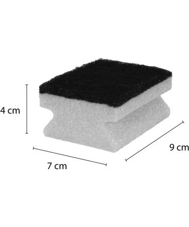 Buy Sonty 10-Piece Premium Scouring Pads - Effective Dishwashing Sponges for Stubborn Dirt | 9x7x4 cm Black/Grey - International Shipping Available - Buy Online on SooperMarket.com