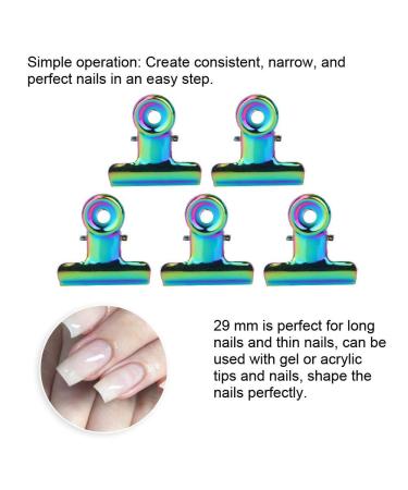 Nail Extension Clips - 5PCS Stainless Curve C Nail Clamp | Multifunctional Nail Art Accessories & Metal Tools - Buy Online on SooperMarket.com
