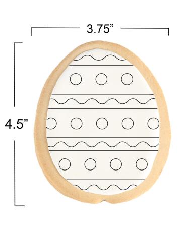 Easter Egg Cookie Decorating Kit | Kids Activity Basket Gift | 4 Jumbo Cookies + 3 Edible Markers | Arts and Craft Project - Buy Online on SooperMarket.com