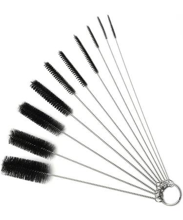 Straw Cleaning Brush Long Nylon Pipe Tube Cleaner Brush for Drinking Bottle 10PCS Nylon Tube Brush Set - Buy Online on SooperMarket.com