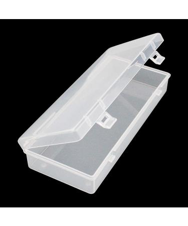 Thintinick 6 Pack Clear Plastic Storage Containers with Hinged Lid - Ideal for Beads & Crafts - 6.1 x 2.56 x 1.18 inch - Buy Online on SooperMarket.com
