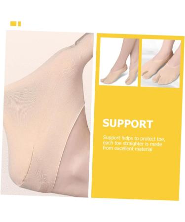 FOMIYES Mens Invisible Toe Separator Boat Socks - 1 Pair | Men & Women Orthodontic Toe Correcting Socks | Comfortable Toe Wraps & Bandages - 17.8x8cm - Buy Online on SooperMarket.com