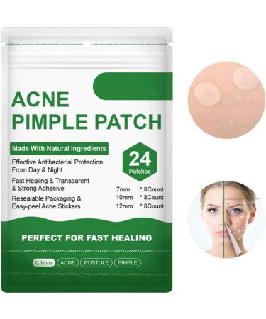 Acne Healing Patch Acne Absorbing Cover Invisible Skin Acne Treatment Stickers for Facial 24Patches acne treatment - Buy Online on SooperMarket.com