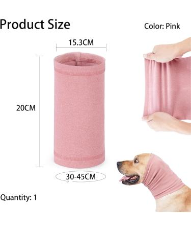 Dog Snood Dog Earmuff for Dog Neck Dog Head Wrap Pet Ears Warmer for Noise Protection Pink Elastic Dog Ear Covers for Shower Grooming Anxiety Relief Ear Defenders Noise for Puppy - Buy Online on SooperMarket.com