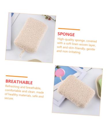 4 Pcs Moisturizing Bath Sponges & Scrubber Gloves - Natural Loofah Body & Face Wash - Soft Shower Sponges for Ultimate Cleanliness - Buy Online on SooperMarket.com