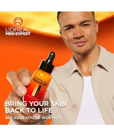 L'Or al Men Expert Hydra Energetic Pure Vitamin C Serum 30ml - Brighter, Smoother, Refreshed Skin - Buy Online on SooperMarket.com