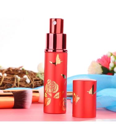 Verdant Touch Perfume Spray Bottle Portable Perfume Bottle Aluminum Atomizer 10ml Empty Cosmetic Spray Bottle (Red) - Buy Online on SooperMarket.com