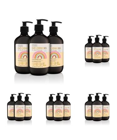 Baylis & Harding Goodness Kids Strawberry Swirl Natural Body Wash 500 ml (Pack of 15) - Vegan Friendly Strawberry Swirl Body Wash 500 ml (Pack of 15)