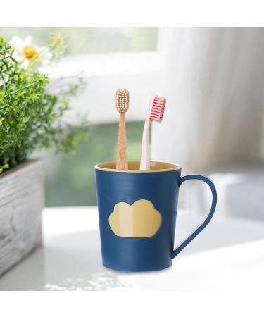 JISADER 6x Unbreakable Toothbrush Cups - Round Bathroom Set for Couples & Toddlers - Perfect Gift - Dark Color - Buy Online on SooperMarket.com