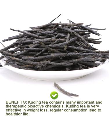 Buy Chinese Needle Ku Ding Tea - 100G Bitter Green Tea | Premium Loose Leaf for Health - Buy Online on SooperMarket.com