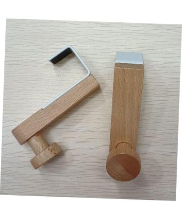 CIYODO Clothes 2pcs Towel Hook Wood Coat Hooks Scarf Hanger Coat Rack Door Hanger Door Hook Car Door Shower Door - Buy Online on SooperMarket.com