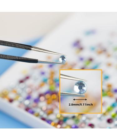 Rhinestones Diamond Painting Beads - 20 Colors Round Bead Kit | 4000PCS Diamond Painting Drills & Accessories - Buy Online on SooperMarket.com