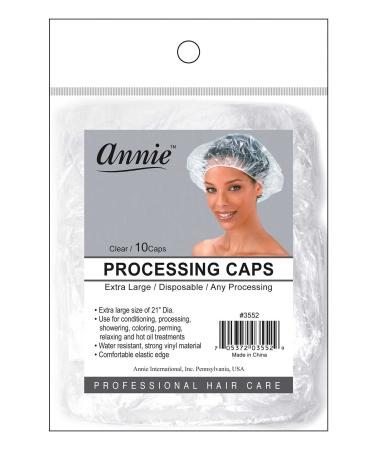 Annie Processing Caps XL 10Pc Clear