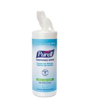 PURELL 911112CT Purell Sanitizing Wipes 100 Wipes 1200/CT White