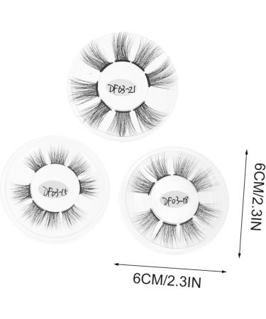 WOFASHPURET 3boxes Fake Eyelashes Girl Eyelash Chic Eyelashes Makeup Accessory Eyelash Grafting Kit False Eyelashes Extension Practice False Eyelashes Fake Lashes Dense Decorate Chemical Fiber - Buy Online on SooperMarket.com