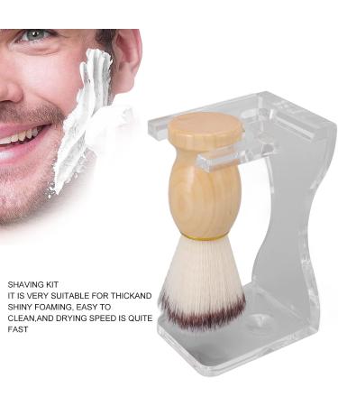 Huairdum Men's Shaving Brush Set | Stainless Steel Bowl Kit for Soft Shaving & Hairdressing - Buy Online on SooperMarket.com