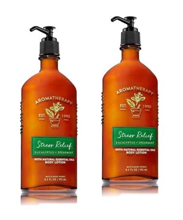 Aromatherapy Stress Relief Body Lotion Eucalyptus Spearmint (2 Pack)