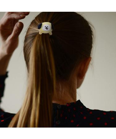 2 PCS BTS Chimmy Hair Tie Set for Women - Bangtan Boys Carton Hair Merchandise - Buy Online on SooperMarket.com
