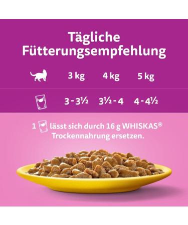 Whiskas 7+ Cat Food Poultry in Sauce - High-Quality Wet Food for Cats 7 Years & Older - 28 x 85g Portion Bags - Buy Online on SooperMarket.com