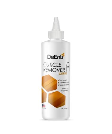 DeEnti Instant Cuticle Remover Gel Professional Cuticle Softener with Instant 15-Second Removal 8oz Bottle for Hand Foot & Nail Care Salon Quality Manicure & Pedicure Supplies Citrus