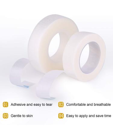 FEPITO Eyelash Tape Set - 8 Rolls White Eyelash Tape & 4 Rolls Micropore Tape for Eyelash Extensions - 12 Pieces in 1 Pack - International Shipping - Buy Online on SooperMarket.com
