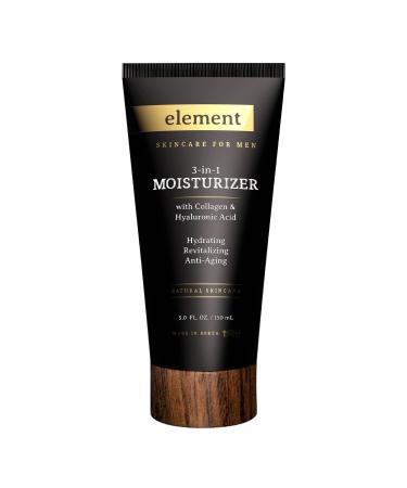Element Collagen & Hyaluronic Acid Men's Facial Moisturizer - Moisturizing Reduce Wrinkles & Fine Lines Hydrating Daily Face Moisturizer - Cruelty Free Korean Skin Care For All Skin Types