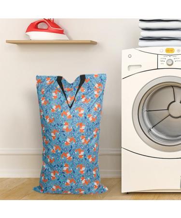 Wet Bag Waterproof Large Double Zipper Reusable Wet Bag for Baby Diaper Gym Beach Pool - Fox Design | 40x70cm - Buy Online on SooperMarket.com