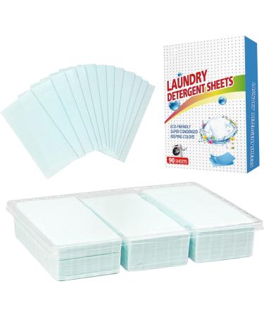 Laundry Detergent Sheets 90PCS Washing Detergent Sheet Deep Stain Removal Laundry Detergent Sheet Strip Laundry Soap Sheet for Home Hand-washing - Buy Online on SooperMarket.com