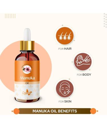 Crysalis Manuka Oil (Leptospermum scoparium) - 1.69 Fl Oz (50ml) | Premium Quality Essential Oil for Skin & Wellness - Fast International Shipping - Buy Online on SooperMarket.com