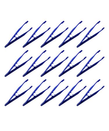 Healifty 100 pieces plastic tweezers plastic tweezers Medical Once tweezers Sterile tweezers for pearl ironing beads Medical Op