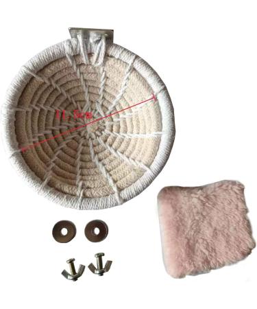 Ycnpeatt 1 Piece Cotton Bird House Bird Nest with Set screw for Budgies Parakeet Cockatiel Small Medium Parrot Cage Hatching Nesting Box - Buy Online on SooperMarket.com