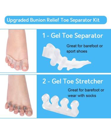 Toe Separators & Straightener for Pain Relief, Overlap Prevention - Flexible Footcare Solution - Buy Online on SooperMarket.com