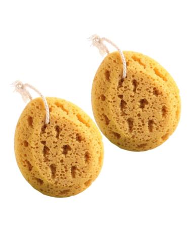 2pcs Bath Sponge Back Sponge Bath Exfoliating Sponge Shower Body Scrubber Body Cleaning Sponge Skin Scrubber Body Wash Sponge Shower Accessory Household Bath Ball Bathing Supplies