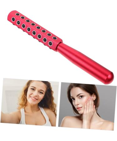 Healeved 1pc Face Firming Machine Facial Roller Eye Mini Face Roller Pink Business Card Holder Face Massager Facial Beauty Massager Face Lift Tool Ipl Red Aluminum Alloy 16.5X2cm Red - Buy Online on SooperMarket.com