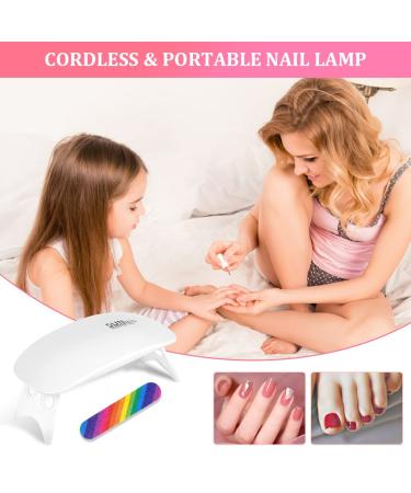 URAQT Mini Gel Nail Lamp - Portable 6W UV LED Nail Dryer with USB, Professional Nail Art Tool for Gel Polish - Perfect Gift for Thanksgiving & Christmas - Buy Online on SooperMarket.com