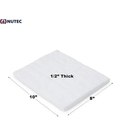 Nutec MaxWool Ceramic Fiber Insulating Blanket 1/2 x 8 x 10 - High Temp 2400F, Lightweight, Durable | 8# Density - Buy Online on SooperMarket.com