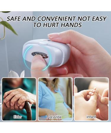 Closer Electric Nail Clipper Portable Automatic Nail Clippers for Adults Electric Nail Clippers White Easy Install Easy to Use - Buy Online on SooperMarket.com