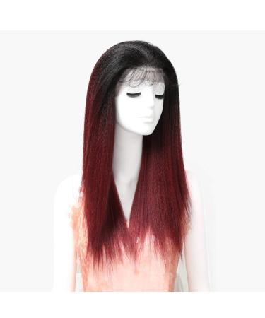 SHIYID African American Wigs for Black Women - Red Straight Lace Wig | Premium Synthetic Hair - Buy Online on SooperMarket.com
