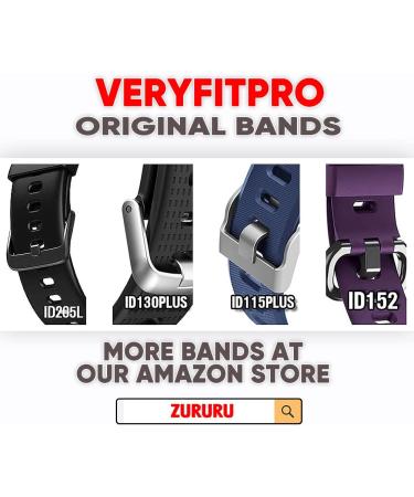 ZURURU 19mm Soft Silicone Replacement Bands for Veryfitpro ID205 Series Fitness Watch (Black) - Buy Online on SooperMarket.com