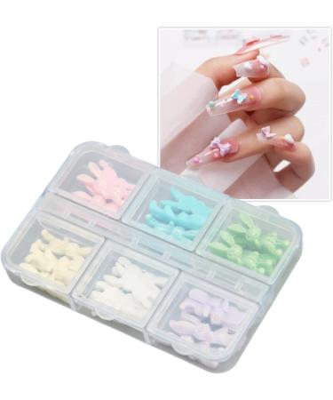 Rabbit Nail Decoration Nail Ornaments Adequate Quantity Safe Resin Multipurpose Beautiful for Nail Salon for Winter - Buy Online on SooperMarket.com