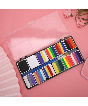 Professional Face Body Paint Kit - 12 Colors with Brushes | Safe Halloween Makeup Palette for Parties & Body Art - Buy Online on SooperMarket.com